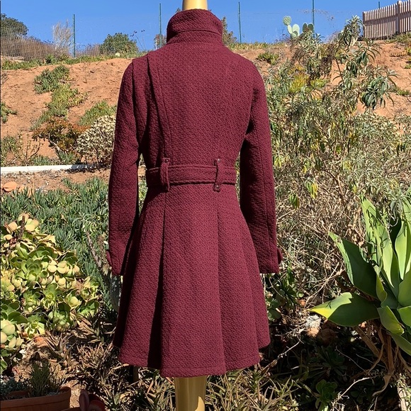 A.N.A heavyweight peacoat wine colored JCPenny new - Picture 4 of 7